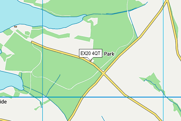 EX20 4QT map - OS VectorMap District (Ordnance Survey)