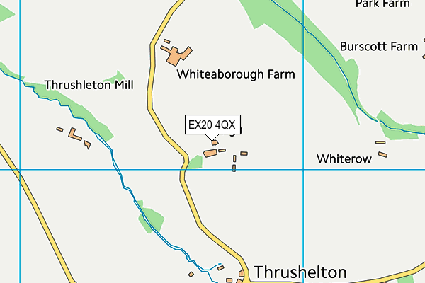 EX20 4QX map - OS VectorMap District (Ordnance Survey)