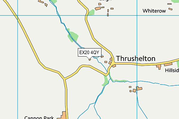 EX20 4QY map - OS VectorMap District (Ordnance Survey)