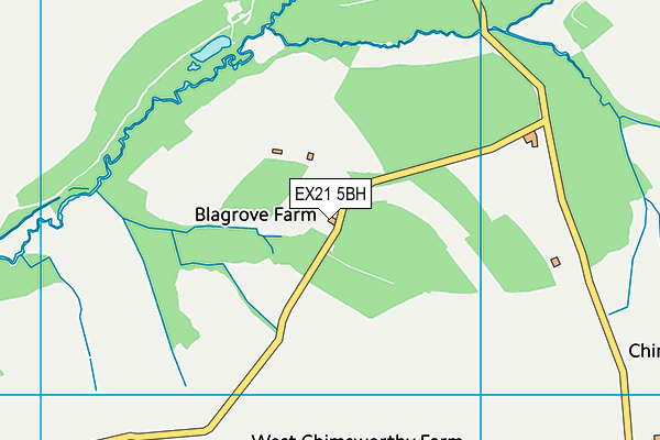 EX21 5BH map - OS VectorMap District (Ordnance Survey)