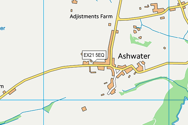 EX21 5EQ map - OS VectorMap District (Ordnance Survey)