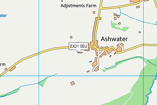 EX21 5EU map - OS VectorMap District (Ordnance Survey)