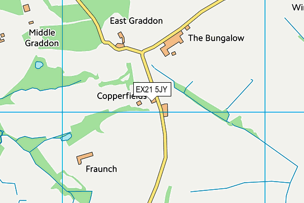 EX21 5JY map - OS VectorMap District (Ordnance Survey)