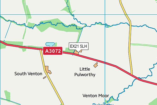 EX21 5LH map - OS VectorMap District (Ordnance Survey)