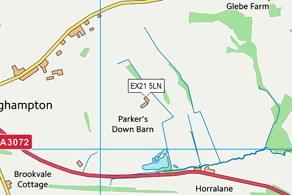 EX21 5LN map - OS VectorMap District (Ordnance Survey)