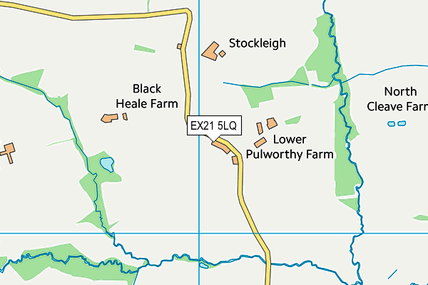 EX21 5LQ map - OS VectorMap District (Ordnance Survey)