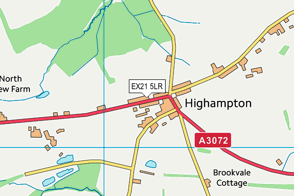 EX21 5LR map - OS VectorMap District (Ordnance Survey)