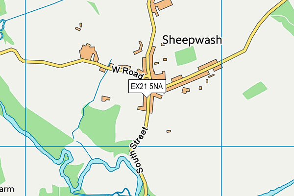 EX21 5NA map - OS VectorMap District (Ordnance Survey)