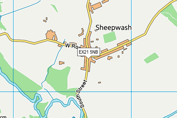 EX21 5NB map - OS VectorMap District (Ordnance Survey)