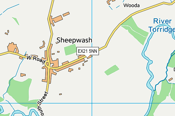 EX21 5NN map - OS VectorMap District (Ordnance Survey)