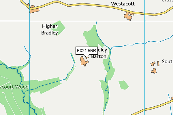 EX21 5NR map - OS VectorMap District (Ordnance Survey)