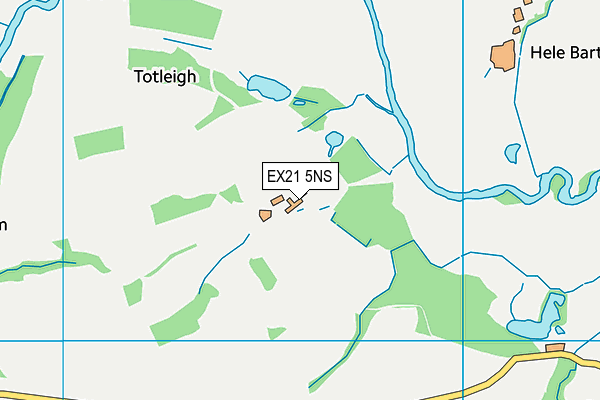 EX21 5NS map - OS VectorMap District (Ordnance Survey)