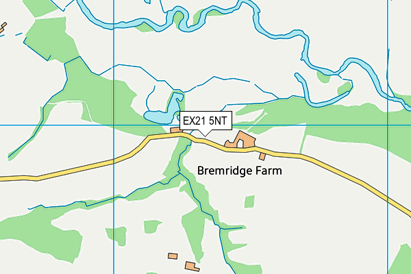 EX21 5NT map - OS VectorMap District (Ordnance Survey)