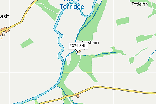 EX21 5NU map - OS VectorMap District (Ordnance Survey)