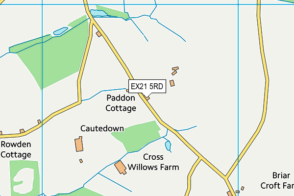 EX21 5RD map - OS VectorMap District (Ordnance Survey)