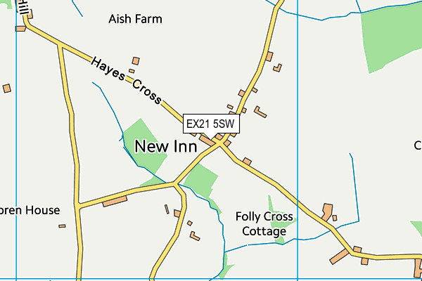 EX21 5SW map - OS VectorMap District (Ordnance Survey)