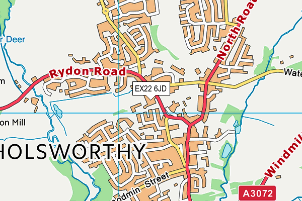 Holsworthy Community College map (EX22 6JD) - OS VectorMap District (Ordnance Survey)