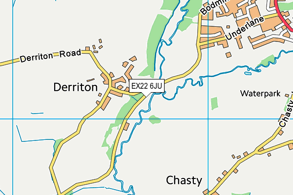 EX22 6JU map - OS VectorMap District (Ordnance Survey)