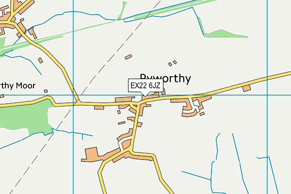 EX22 6JZ map - OS VectorMap District (Ordnance Survey)