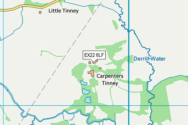 EX22 6LF map - OS VectorMap District (Ordnance Survey)