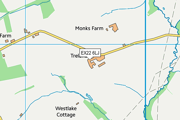 EX22 6LJ map - OS VectorMap District (Ordnance Survey)