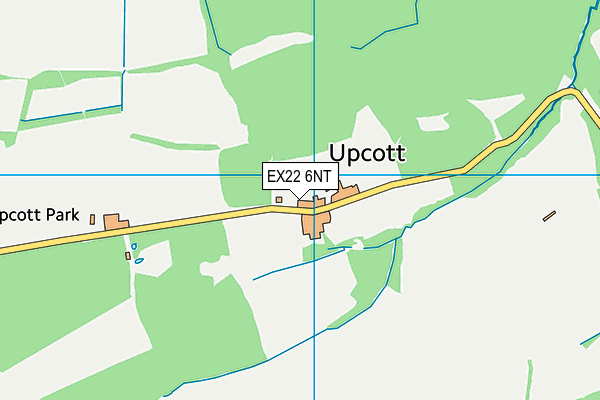 EX22 6NT map - OS VectorMap District (Ordnance Survey)