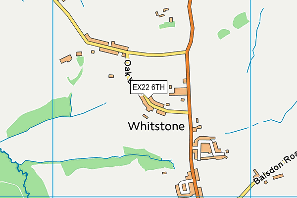 Whitstone Primary School map (EX22 6TH) - OS VectorMap District (Ordnance Survey)