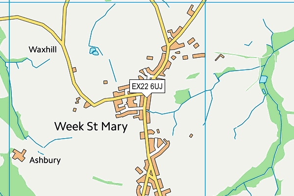 EX22 6UJ map - OS VectorMap District (Ordnance Survey)