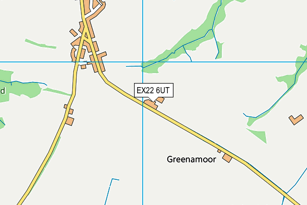 EX22 6UT map - OS VectorMap District (Ordnance Survey)