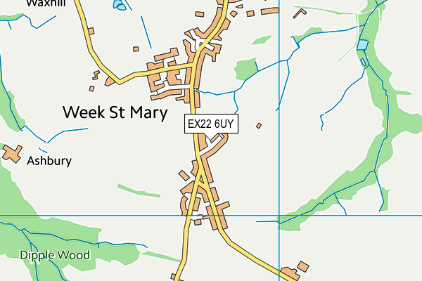 EX22 6UY map - OS VectorMap District (Ordnance Survey)