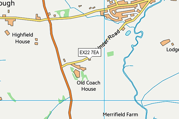 EX22 7EA map - OS VectorMap District (Ordnance Survey)