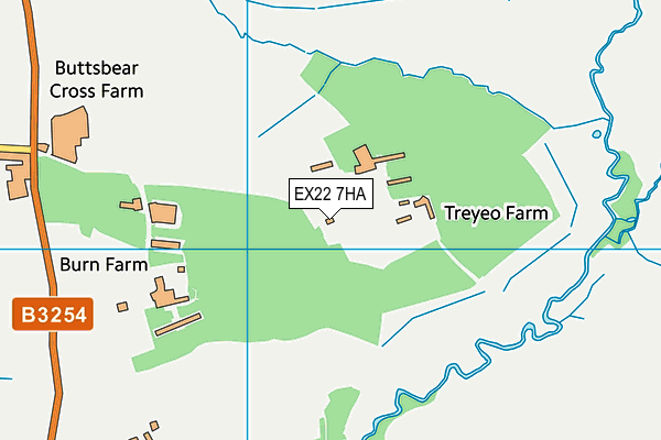EX22 7HA map - OS VectorMap District (Ordnance Survey)