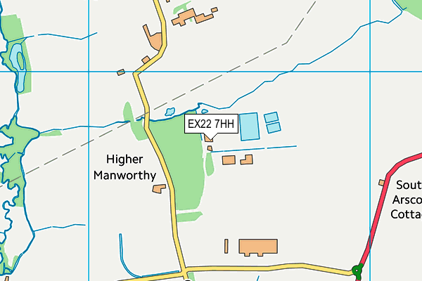 EX22 7HH map - OS VectorMap District (Ordnance Survey)