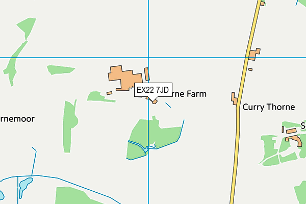 EX22 7JD map - OS VectorMap District (Ordnance Survey)