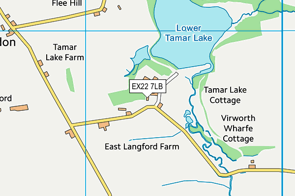 EX22 7LB map - OS VectorMap District (Ordnance Survey)