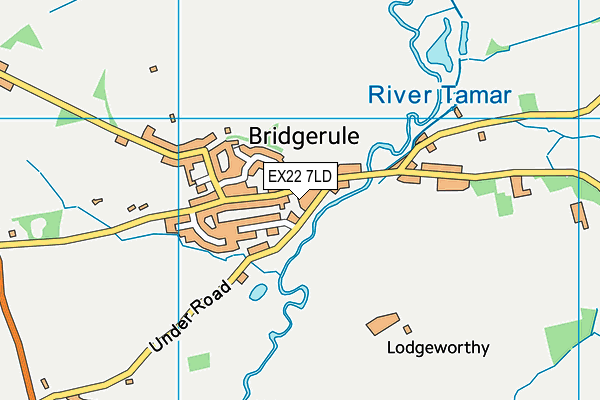 EX22 7LD map - OS VectorMap District (Ordnance Survey)