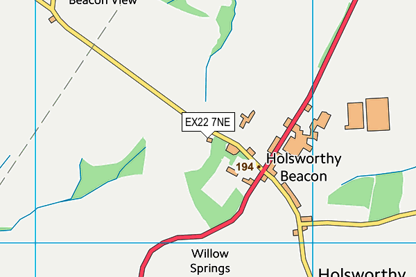 EX22 7NE map - OS VectorMap District (Ordnance Survey)