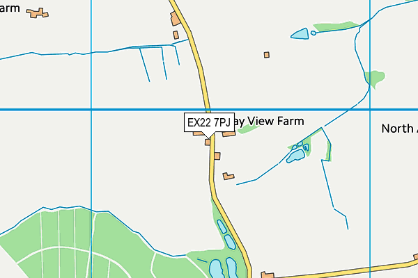 EX22 7PJ map - OS VectorMap District (Ordnance Survey)