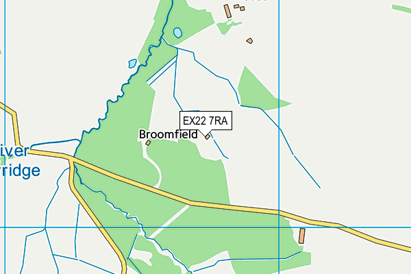EX22 7RA map - OS VectorMap District (Ordnance Survey)
