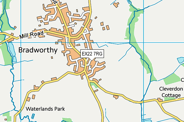 EX22 7RG map - OS VectorMap District (Ordnance Survey)