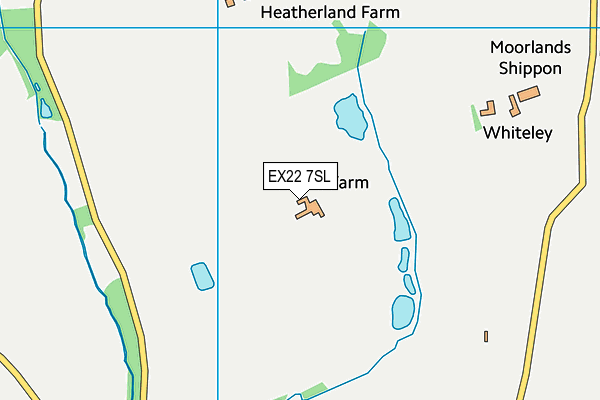 EX22 7SL map - OS VectorMap District (Ordnance Survey)