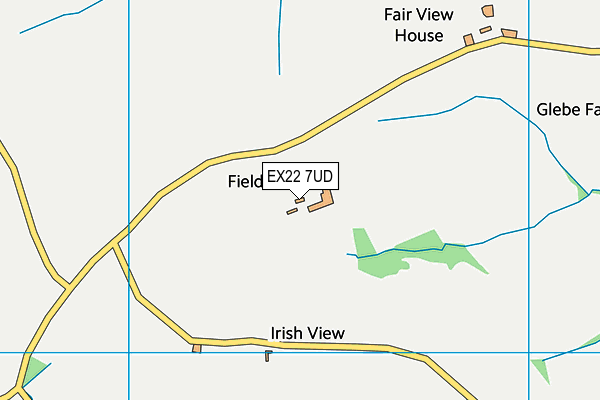EX22 7UD map - OS VectorMap District (Ordnance Survey)