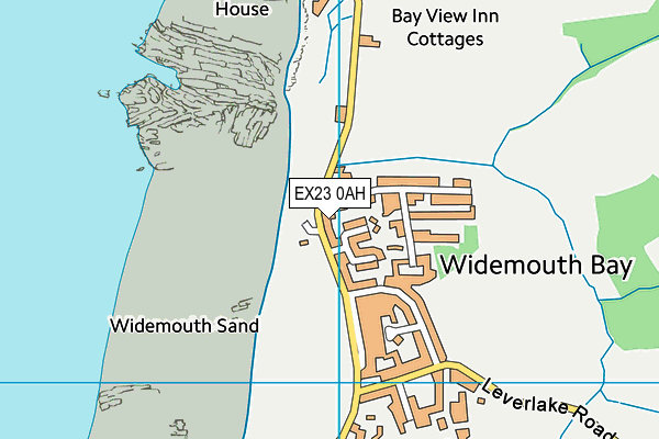 EX23 0AH map - OS VectorMap District (Ordnance Survey)