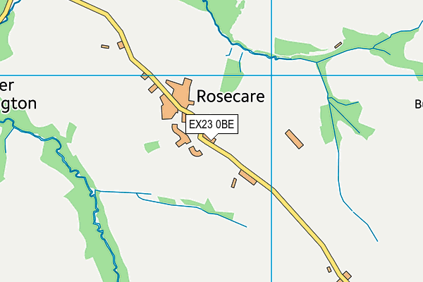 EX23 0BE map - OS VectorMap District (Ordnance Survey)