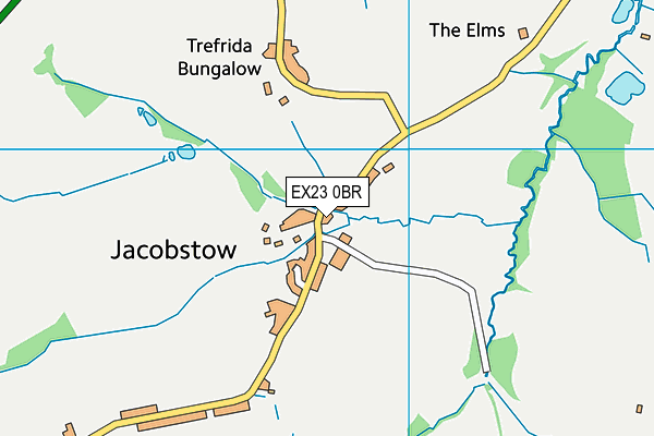 Jacobstow Community Primary School map (EX23 0BR) - OS VectorMap District (Ordnance Survey)
