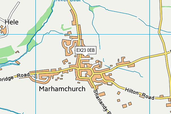 EX23 0EB map - OS VectorMap District (Ordnance Survey)