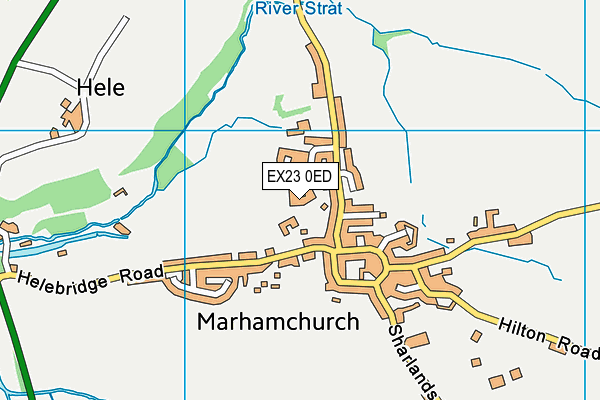 EX23 0ED map - OS VectorMap District (Ordnance Survey)