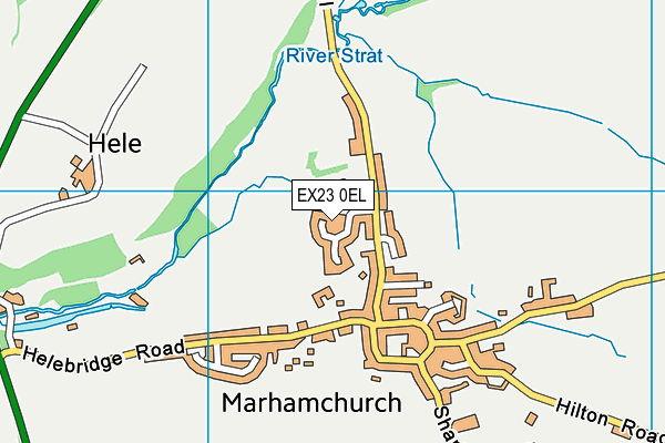 EX23 0EL map - OS VectorMap District (Ordnance Survey)
