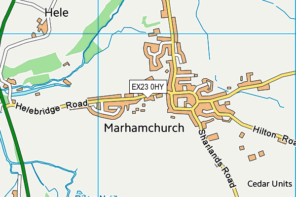 Marhamchurch CofE Academy map (EX23 0HY) - OS VectorMap District (Ordnance Survey)