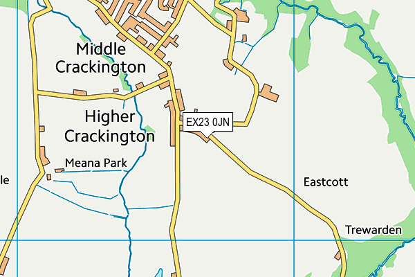 EX23 0JN map - OS VectorMap District (Ordnance Survey)